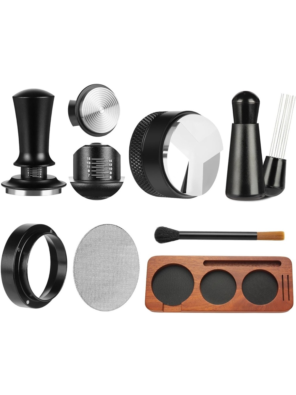 Black Coffee Barista Tool Set – Professional Tamper and Accessories